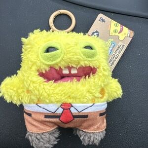 NEW! 2025 Zuru Fuggler X SpongeBob Squarepants Keychain Catch Me Blue Butt-On